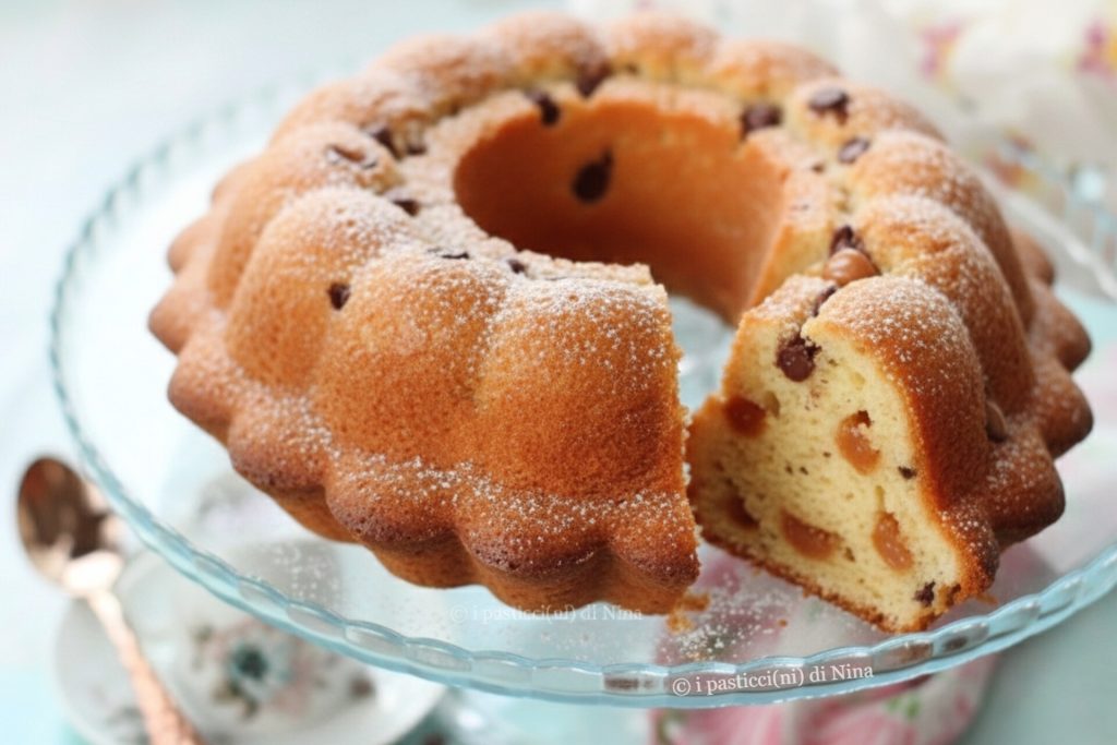 Saftiger Gugelhupf mit griechischem Joghurt, Schokotropfen und Karamell – Rezept i Pasticcini di Nina