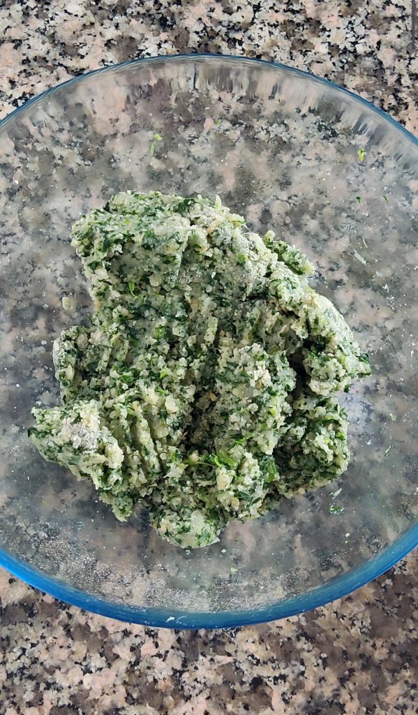 Burger formen und flach drücken