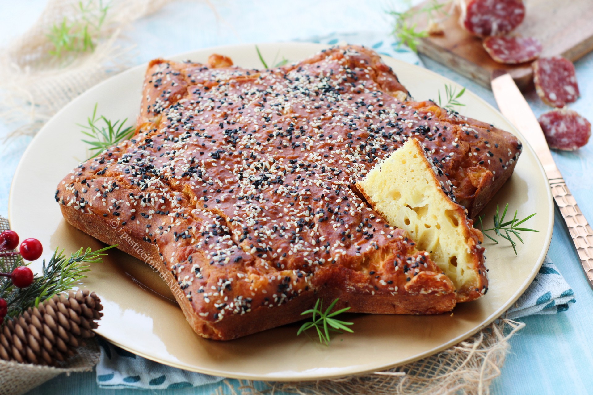 Weihnachtsstern mit Käse