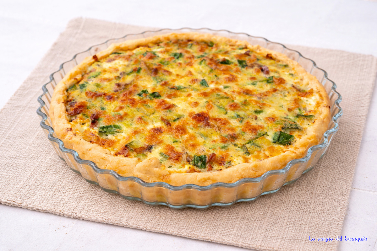 Herzhafte Zucchini-Pancetta-Tarte