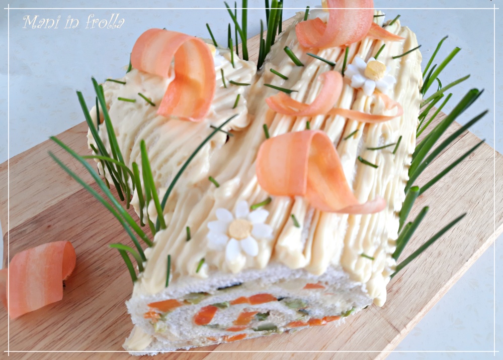 Frühlingsroulade mit Russischem Salat