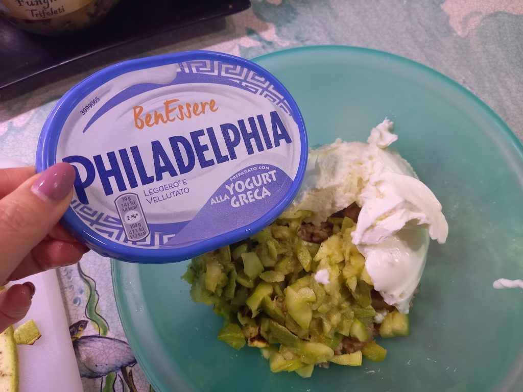 Thunfisch mit Zucchini und Frischkäse