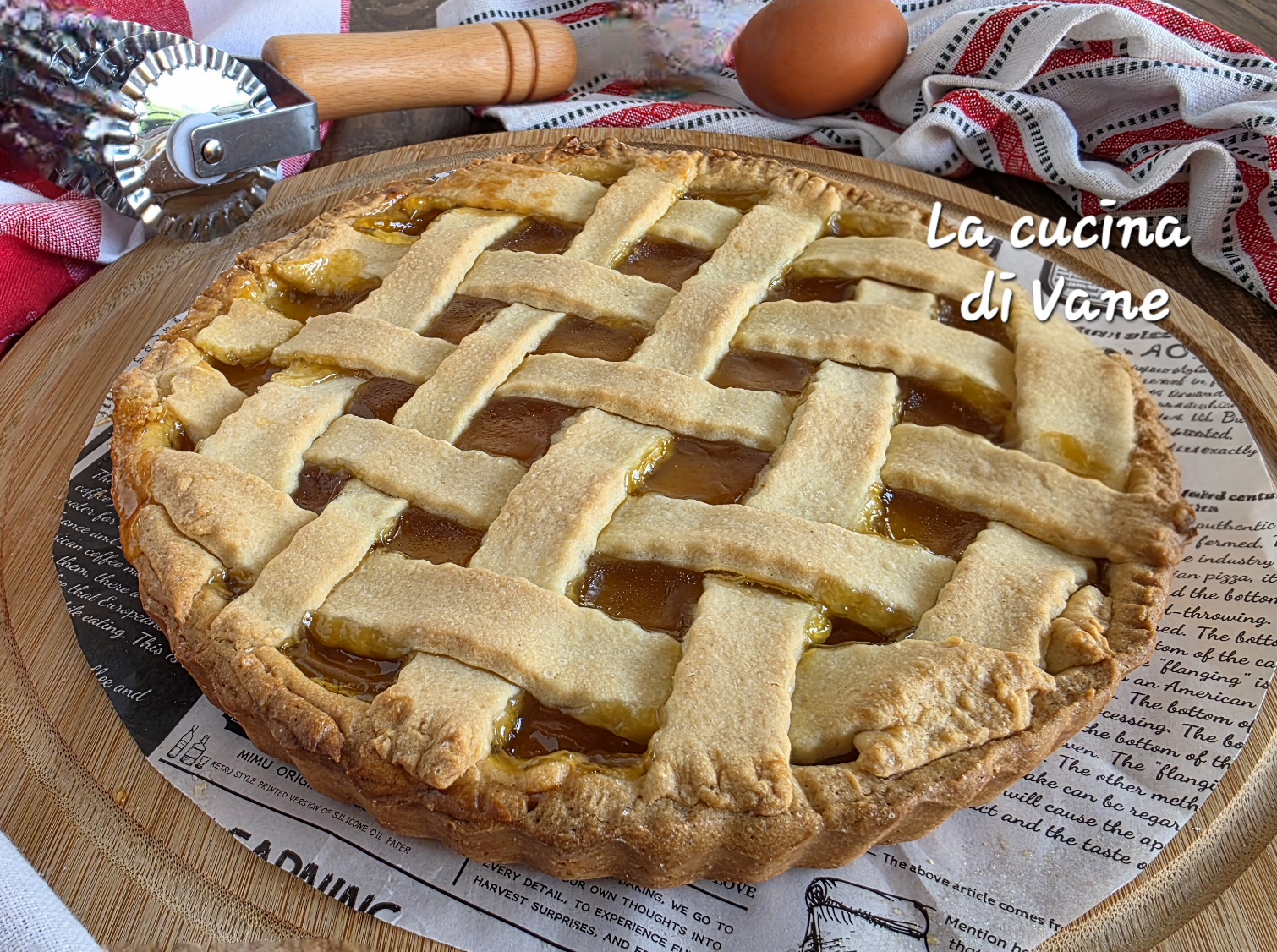 Hausgemachte Aprikosenmarmeladen-Crostata – TV-Folge „La cucina di Vane“