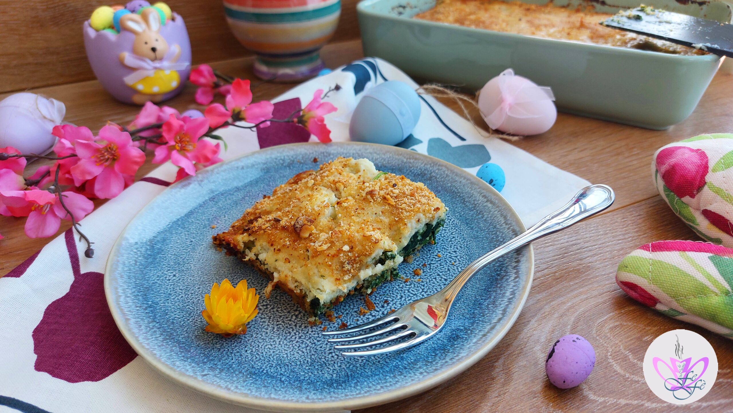 Ricotta-Spinat-Schneeflöckchen mit Blumenkohl-Béchamel