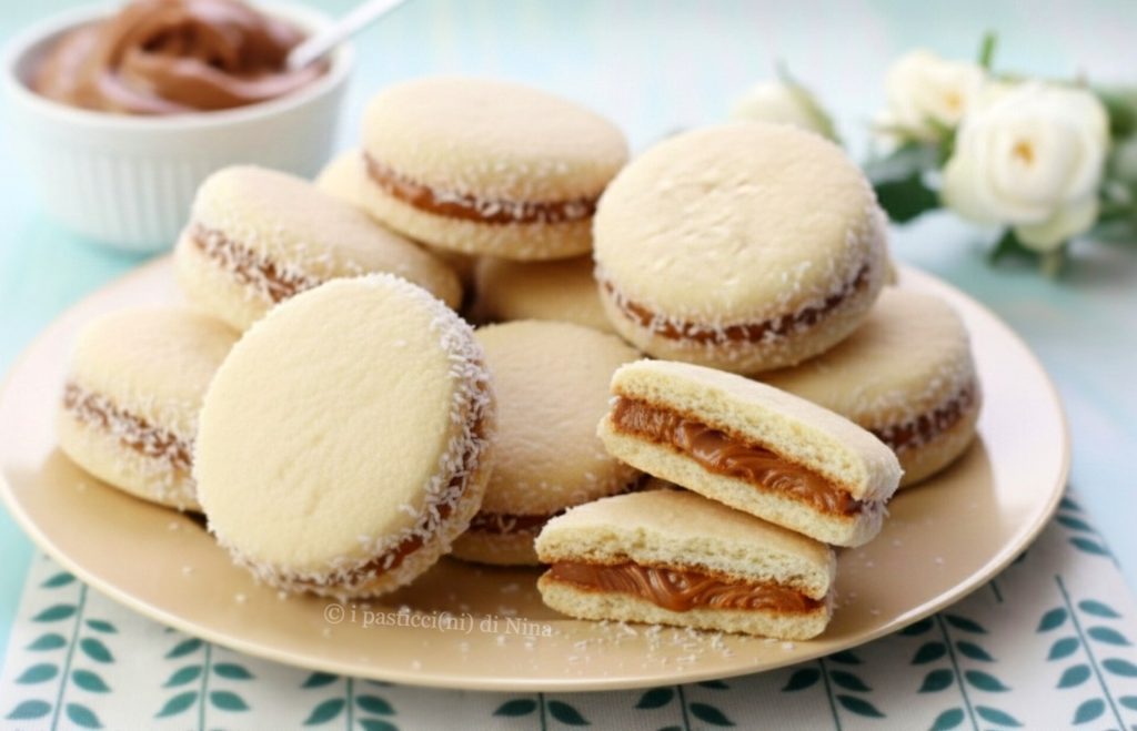 alfajores de maizena al dulce de leche ricetta originale i pasticcini di Nina