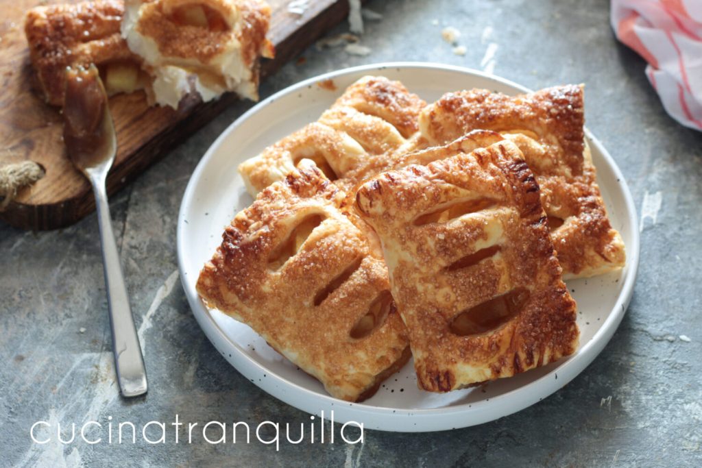 Apfeltäschchen mit Maronenkonfitüre