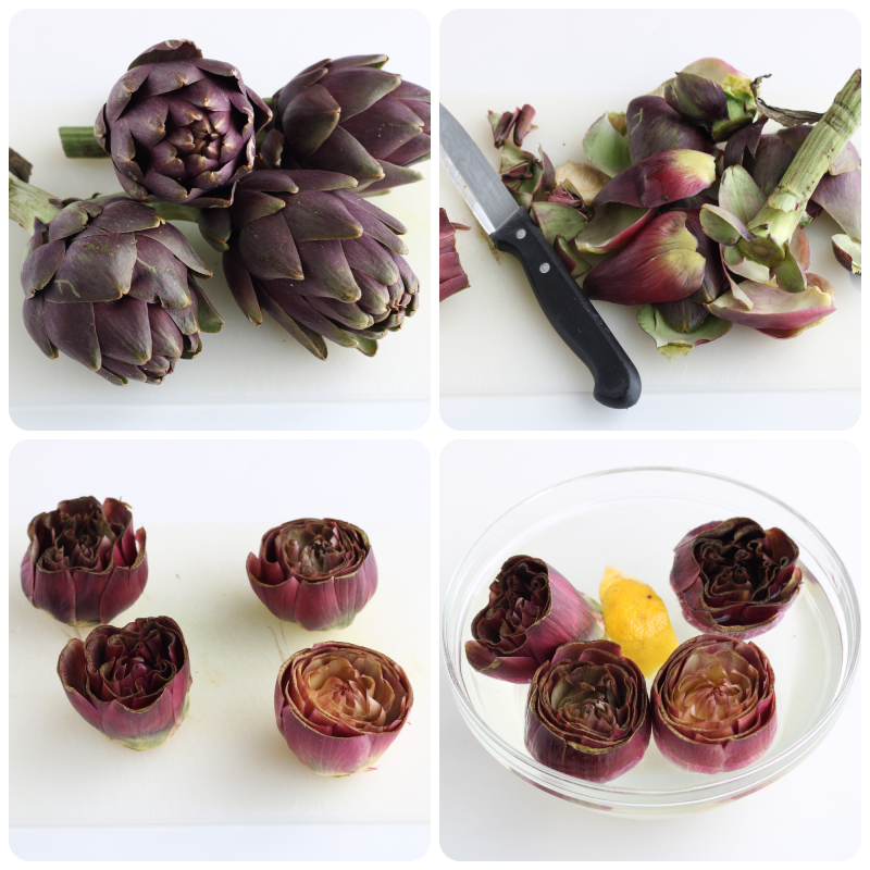 violette Artischocken