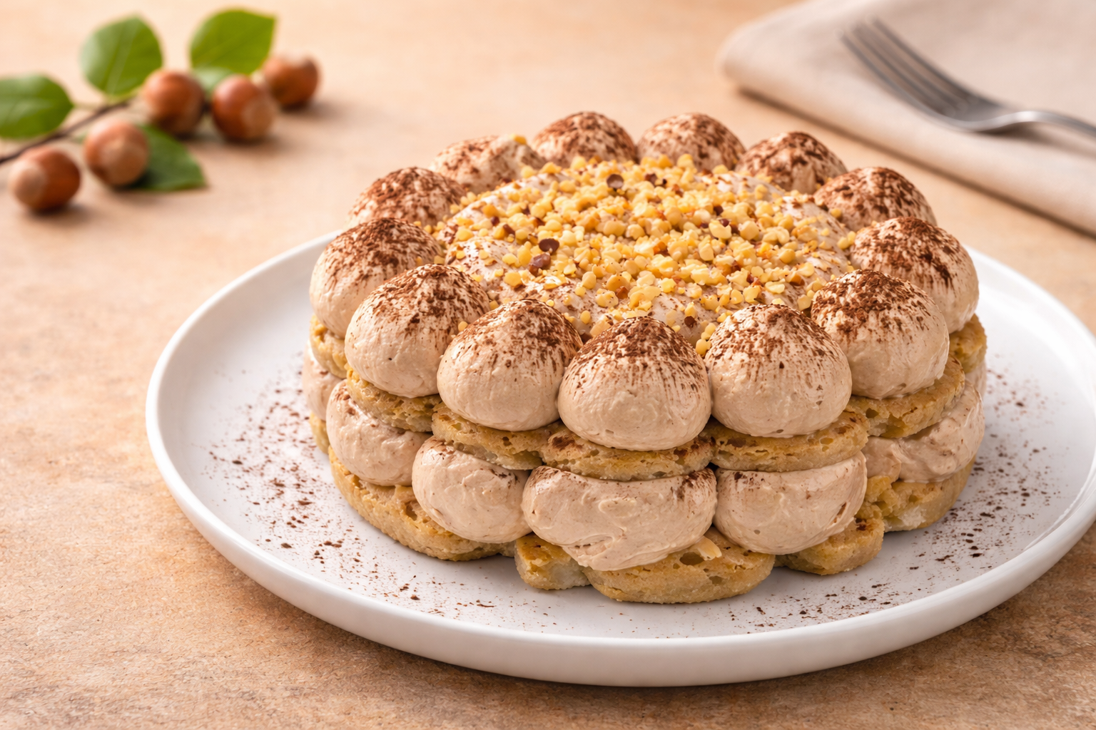 Tiramisu-Torte mit Haselnuss – Einfaches Dessert ohne Backen