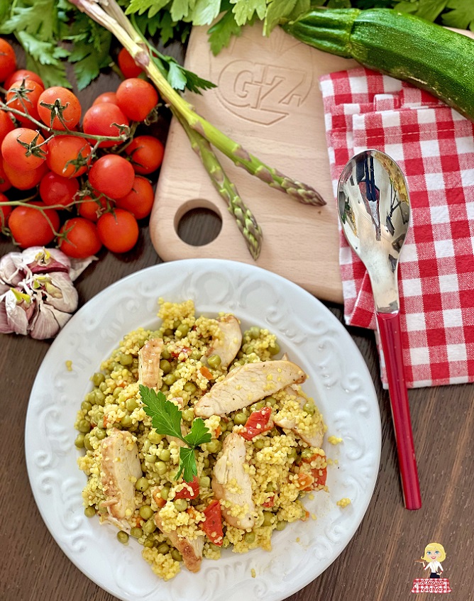 Couscous mit Hähnchen und Gemüse