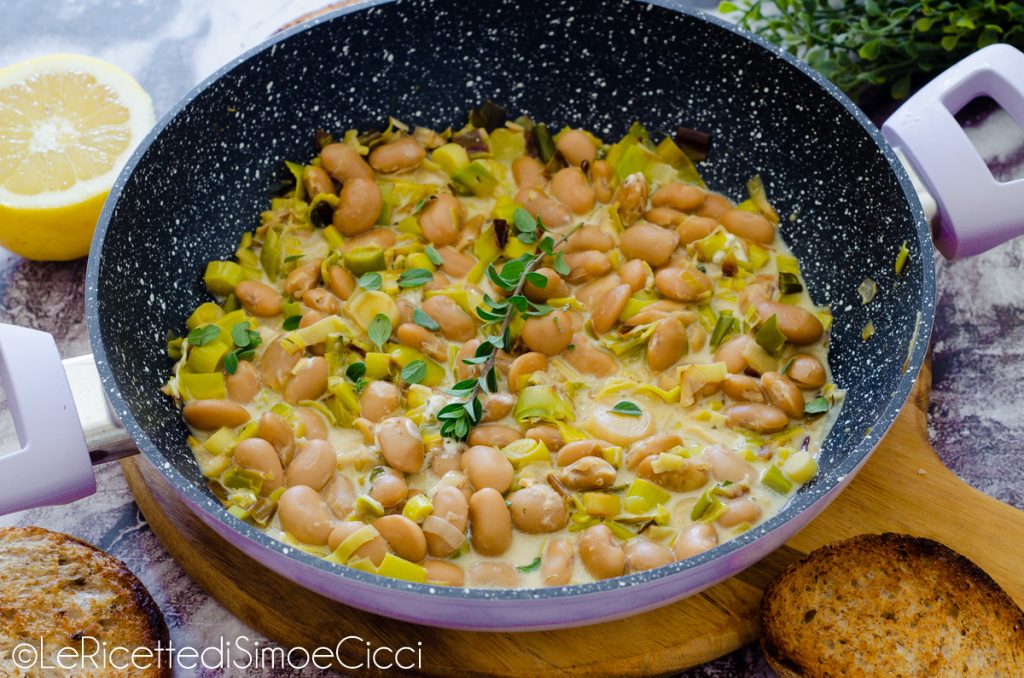 Cremige Bohnen mit Lauch und Zitrone: einfaches, günstiges Rezept in 20 Minuten
