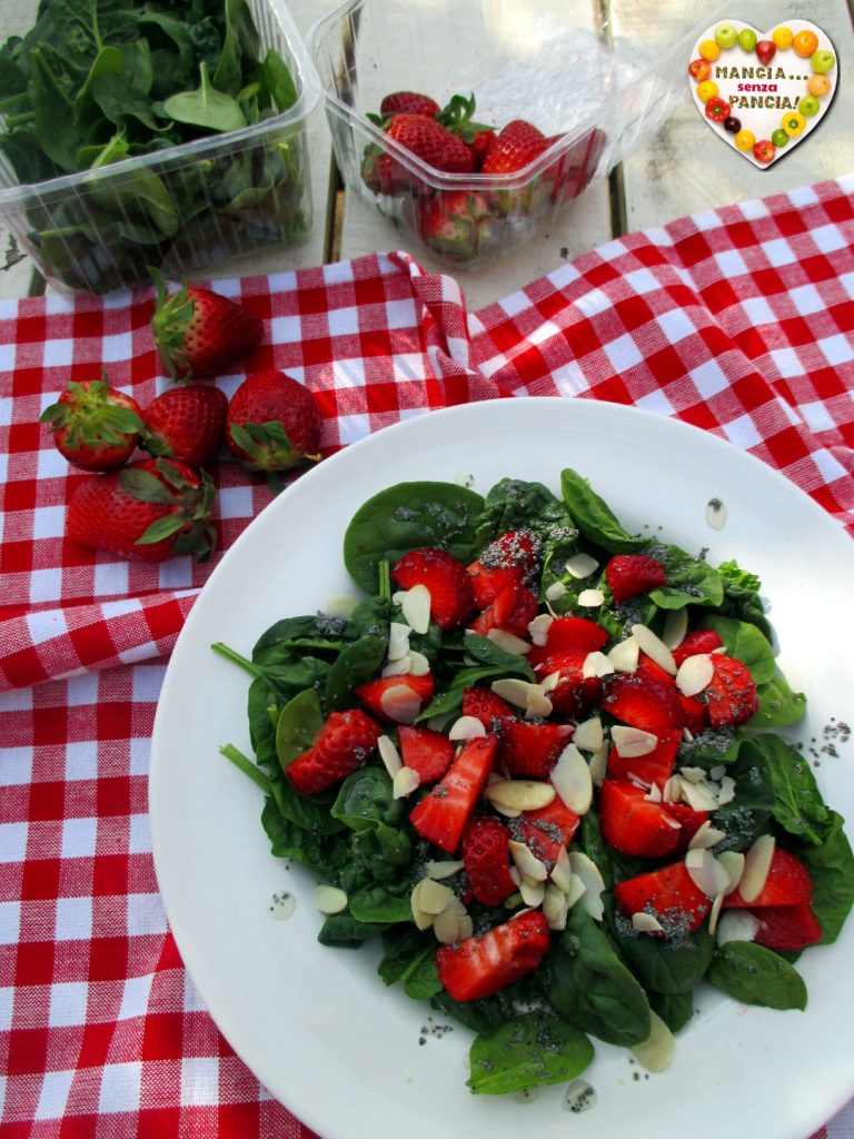 Erdbeer-Spinat-Salat, Mangia senza Pancia