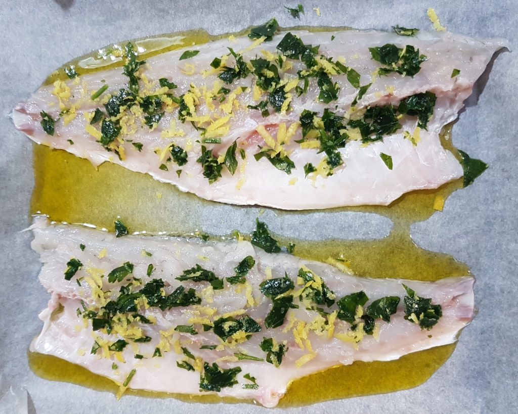 Wolfsbarschfilets mit Zitronenduft