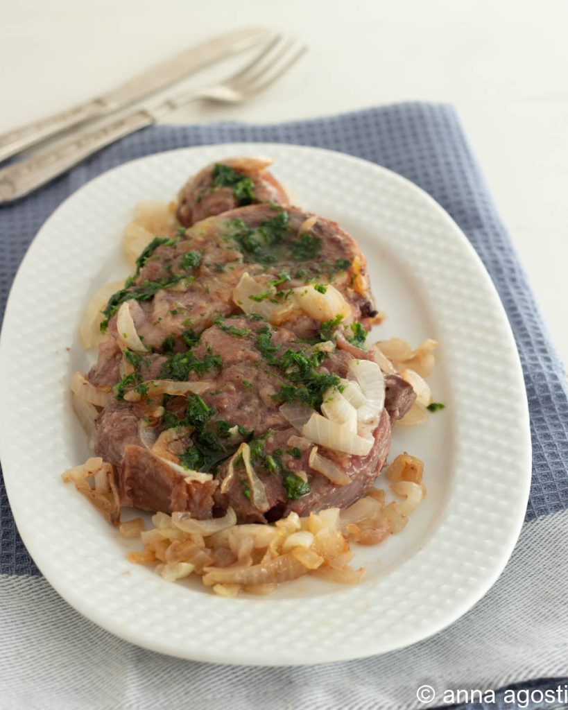 ossobuco in bianco in umido