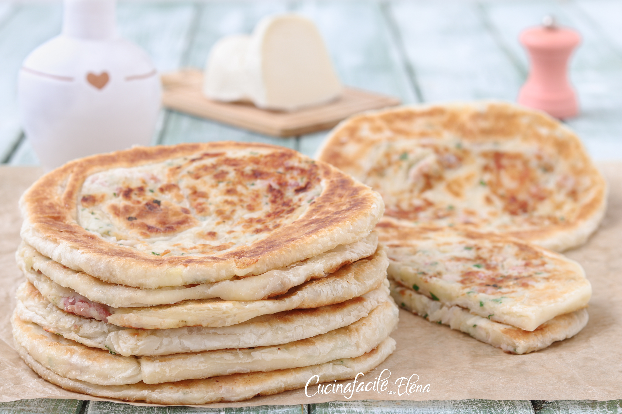 Herzhafte Blätterteig-Pancakes