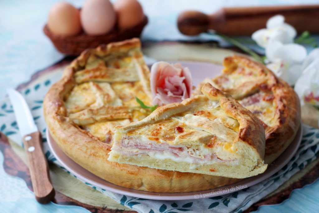 herzhafte Schinkentarte mit gekochtem Schinken und Käse Rezept i pasticcini di Nina