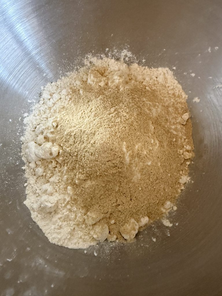 Pulver für die Dinkel-Focaccia