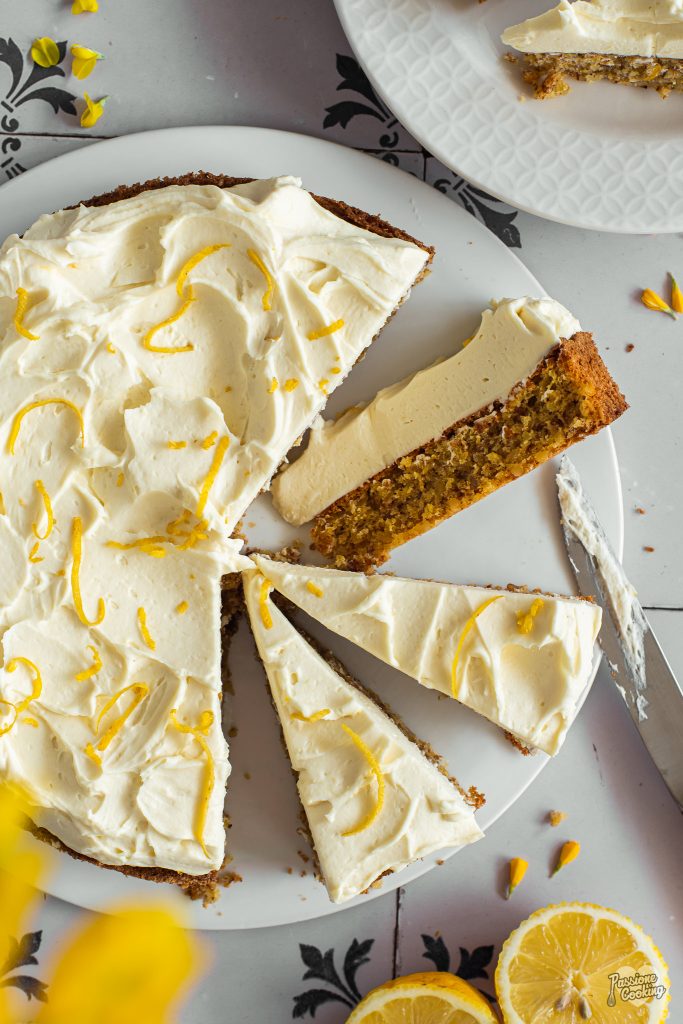 Mandelkuchen mit Mascarpone-Creme