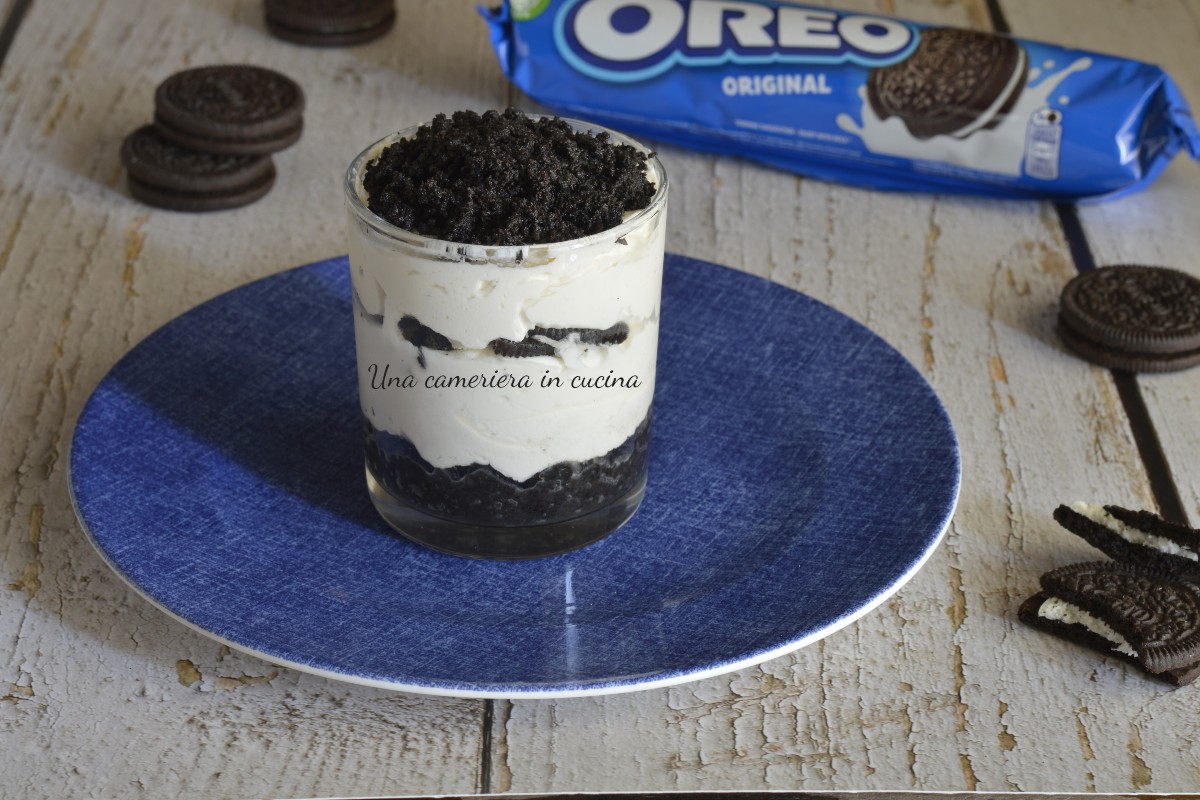 Oreo-Cheesecake als Einzelportion
