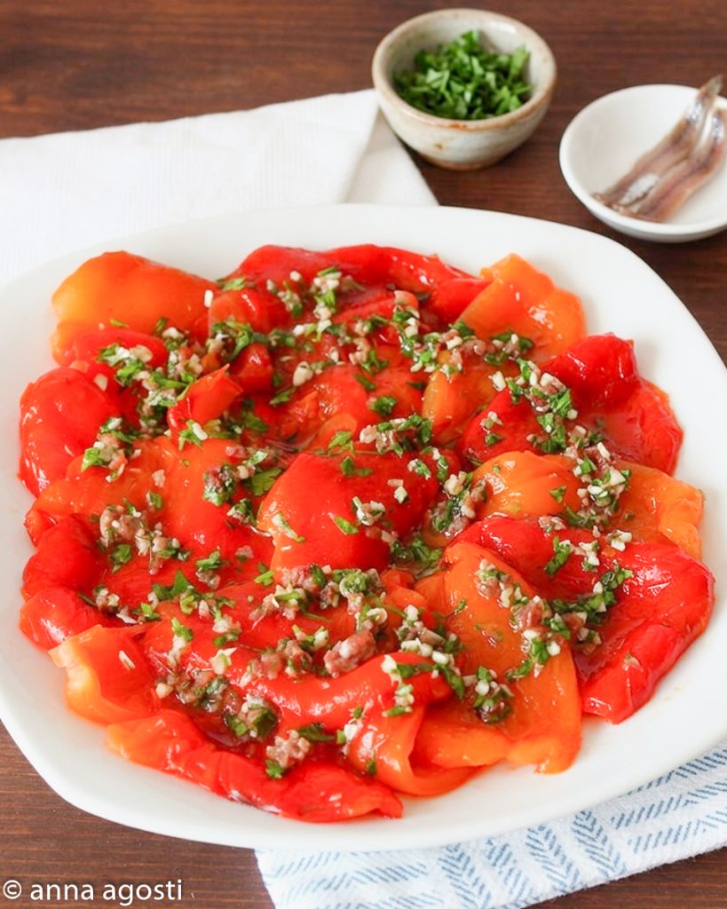 In der Pfanne geröstete Paprika