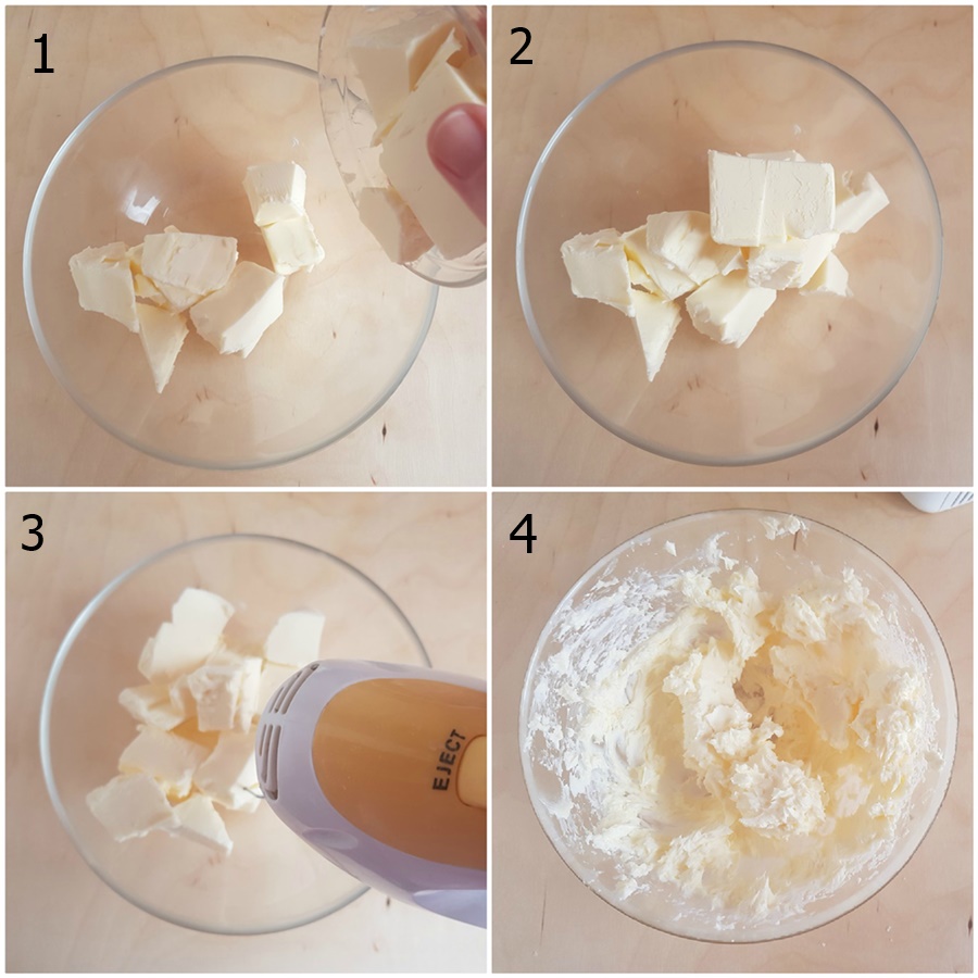 Aufgeschlagener Mürbeteig