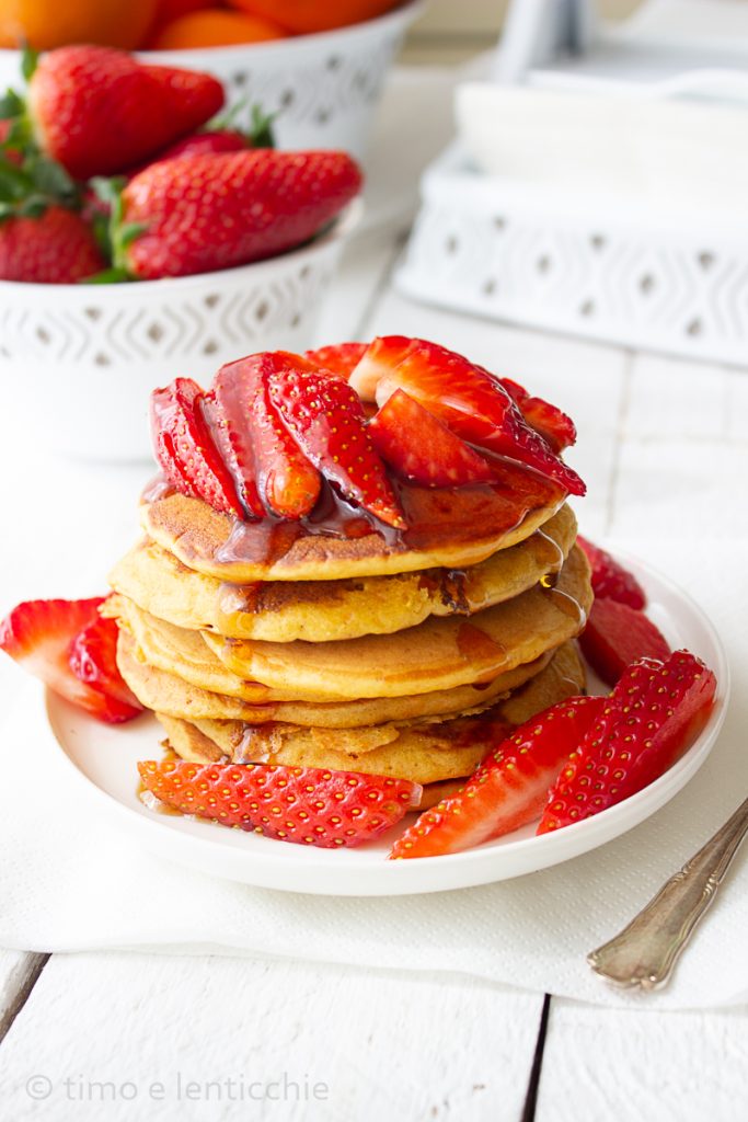 Pfannkuchen mit Orange und Möhre