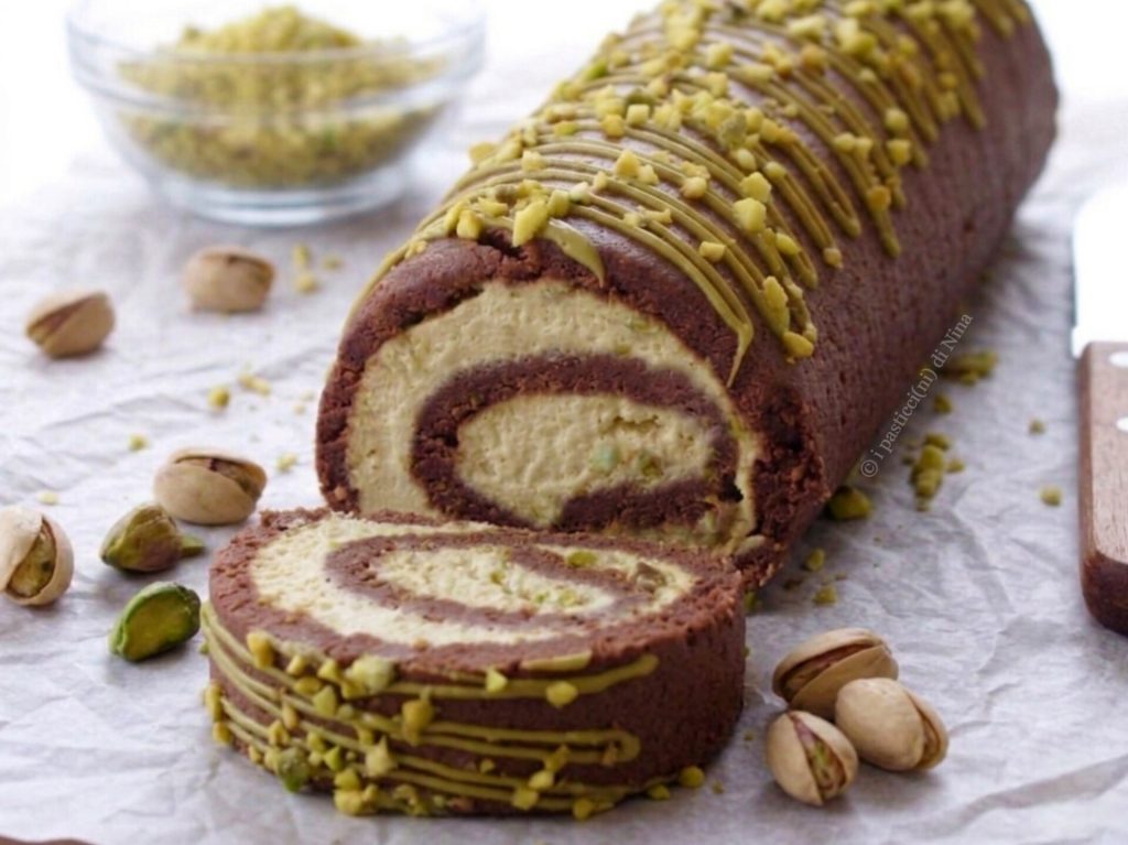 Pistazienrolle ohne Backen mit Ricotta – Rezept von i pasticcini di Nina