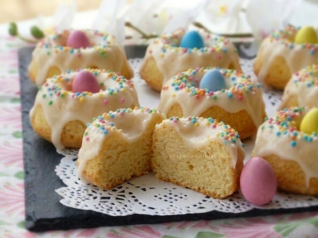 glasierte Ricotta-Törtchen weich und saftig für Ostern Rezept i pasticcini di Nina