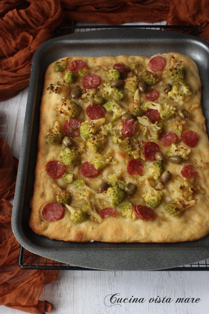 Schiacciata mit Sauerteig - Cucina vista mare