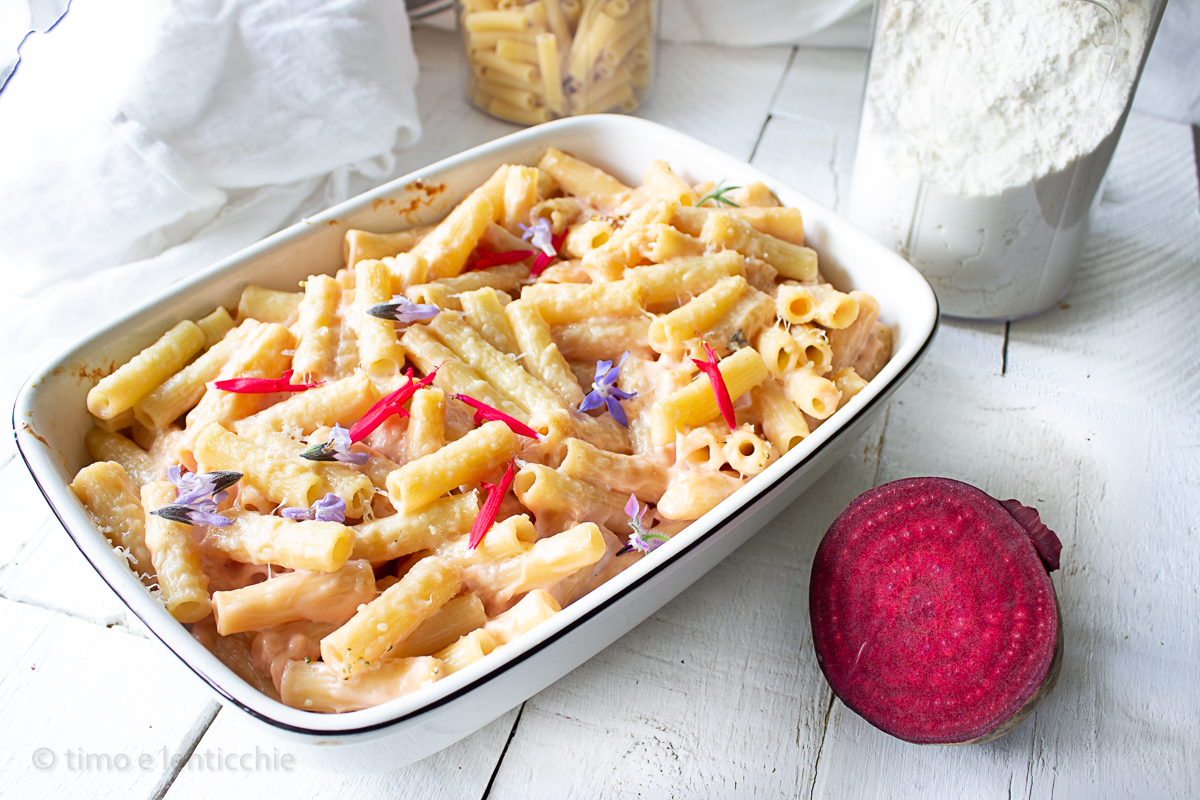 Sedanini in rosa Béchamelsauce