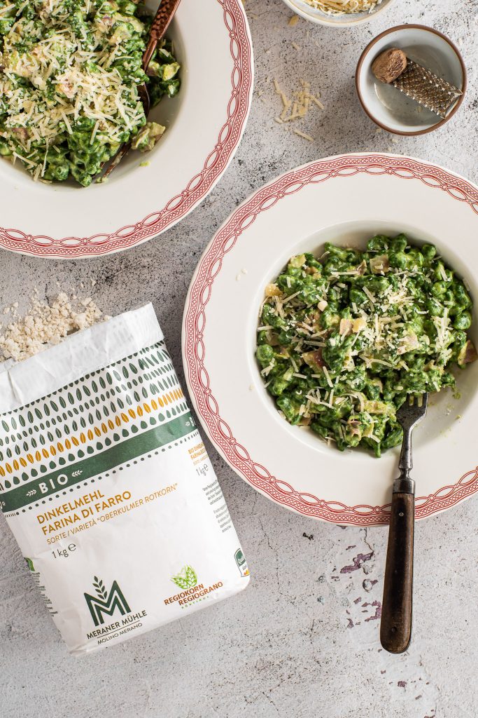 Spinatspätzle – Tiroler Gnocchi mit Spinat