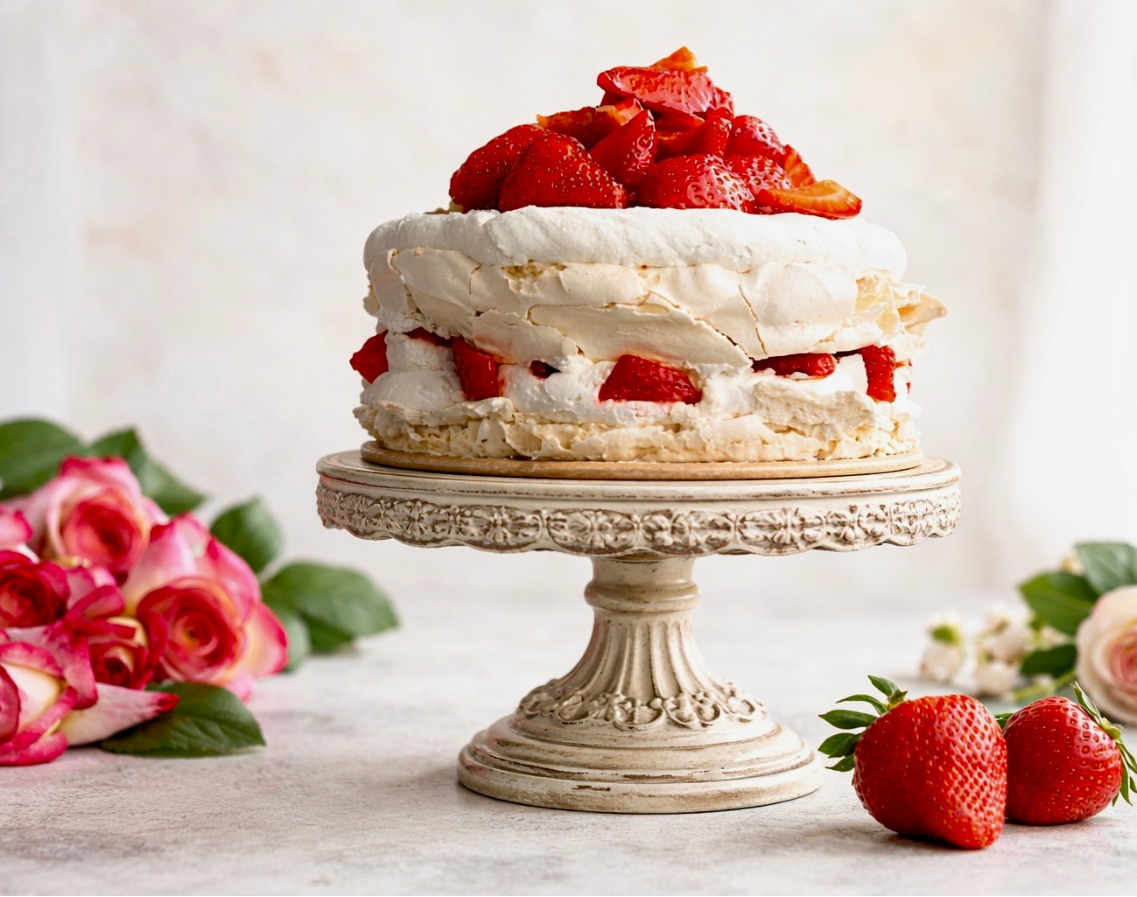 KLASSISCHE ERDBEERMERINGUE