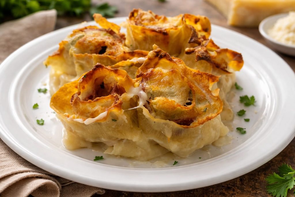 Lasagne-Rosen in der Heißluftfritteuse