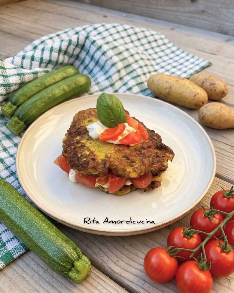 Herzhafte Zucchini‑Kartoffel-Pancakes
