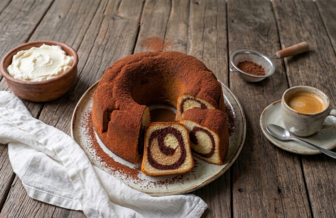 Der Tiramisù-Tricolore-Gugelhupf