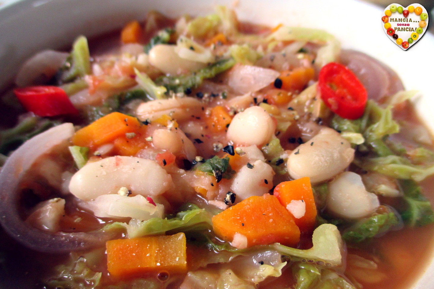 Wirsing- und Bohnensuppe