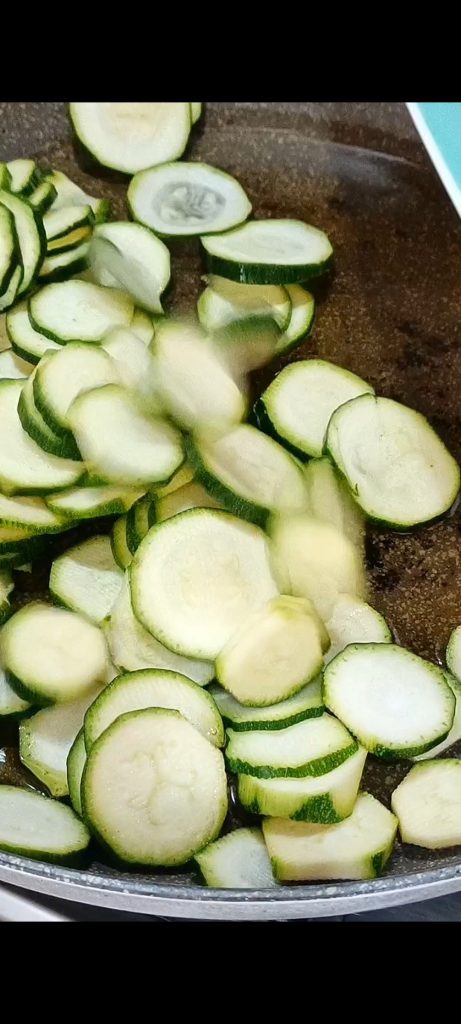 Zucchini garen