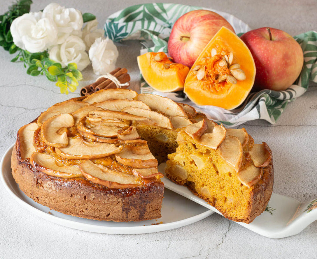 Würziger Apfel-Kürbis-Kuchen