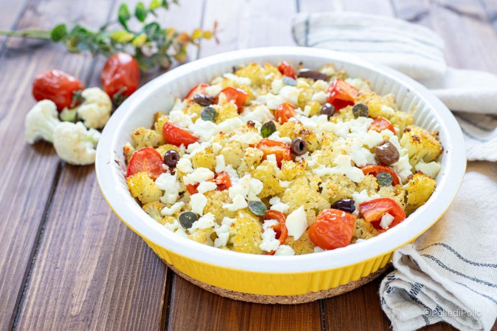 Gratinierter Blumenkohl mit Feta