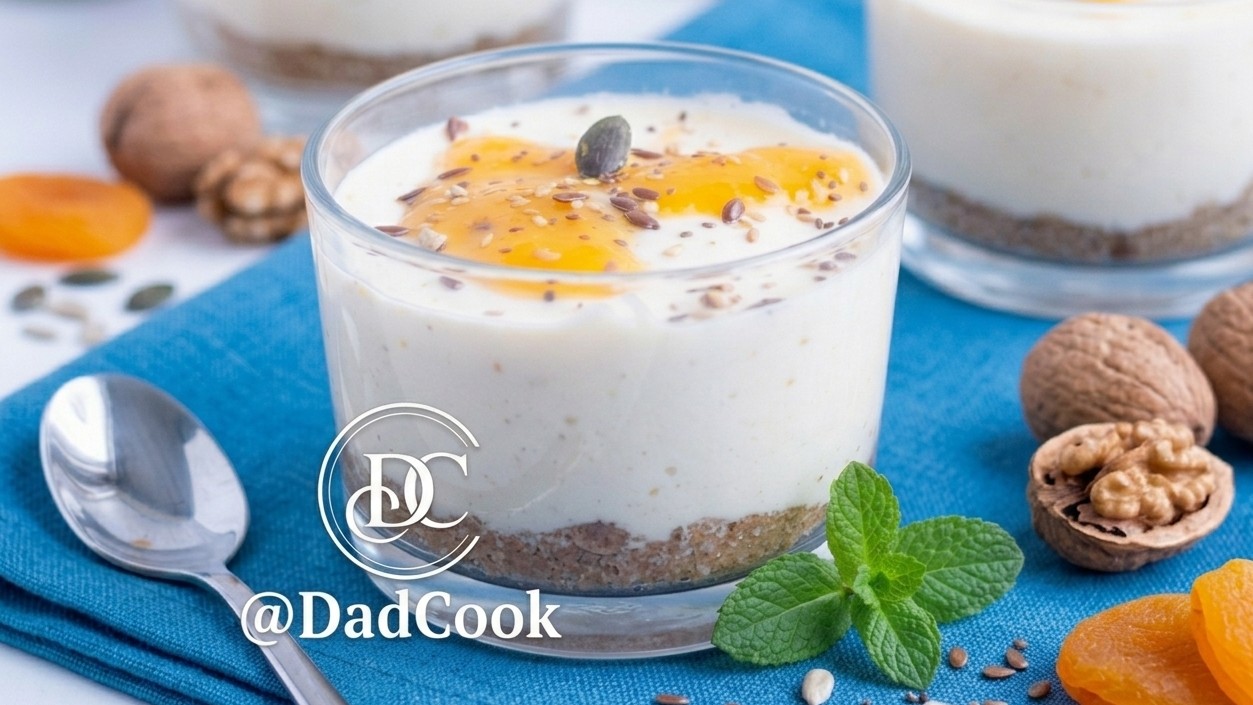 Cheesecake mit Mascarpone und Kaki ohne Backen (schnelles Rezept)