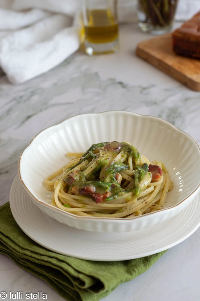 Ciriole mit Spargel und Guanciale – Frühlingsgericht