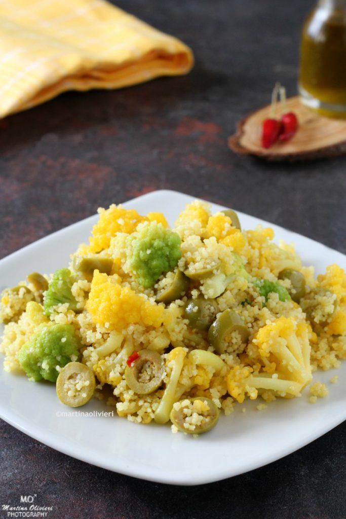 Couscous mit Brokkoli und Oliven