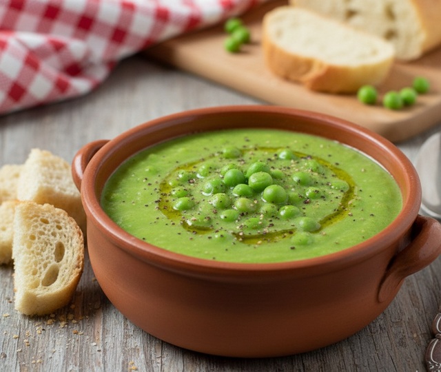 Erbsencremesuppe mit Bimby