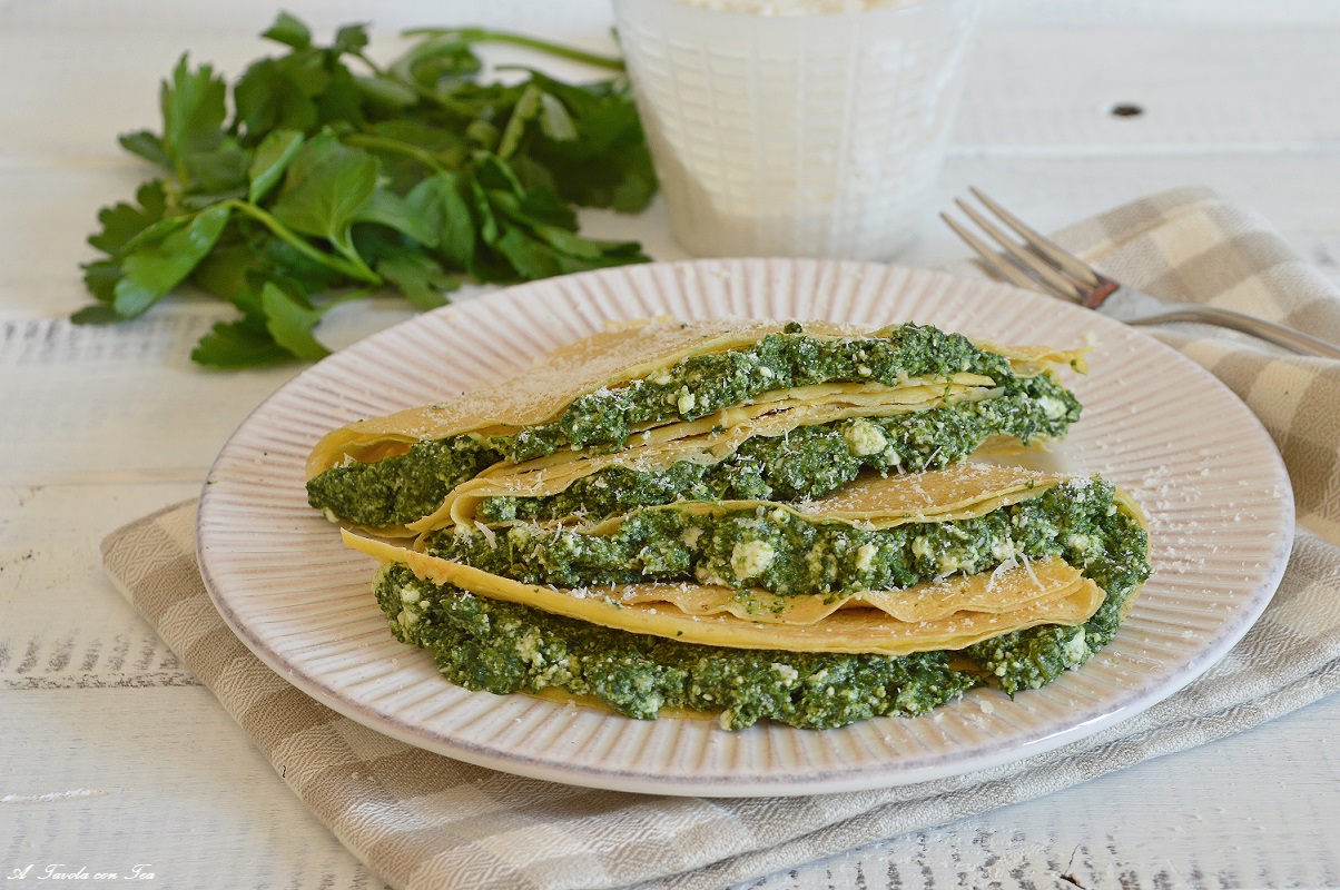 CRÊPES (crespelle) MIT RICOTTA UND SPINAT
