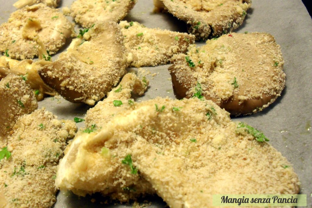 Würzige gratinierte Pilze, vegetarisches Rezept, Mangia senza Pancia