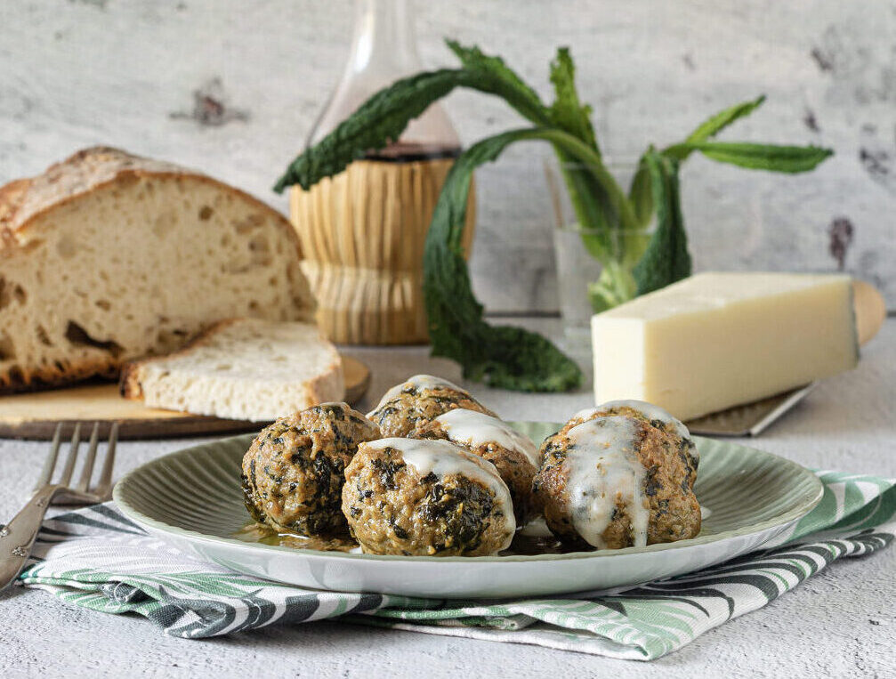 Fleischklößchen mit Schwarzkohl