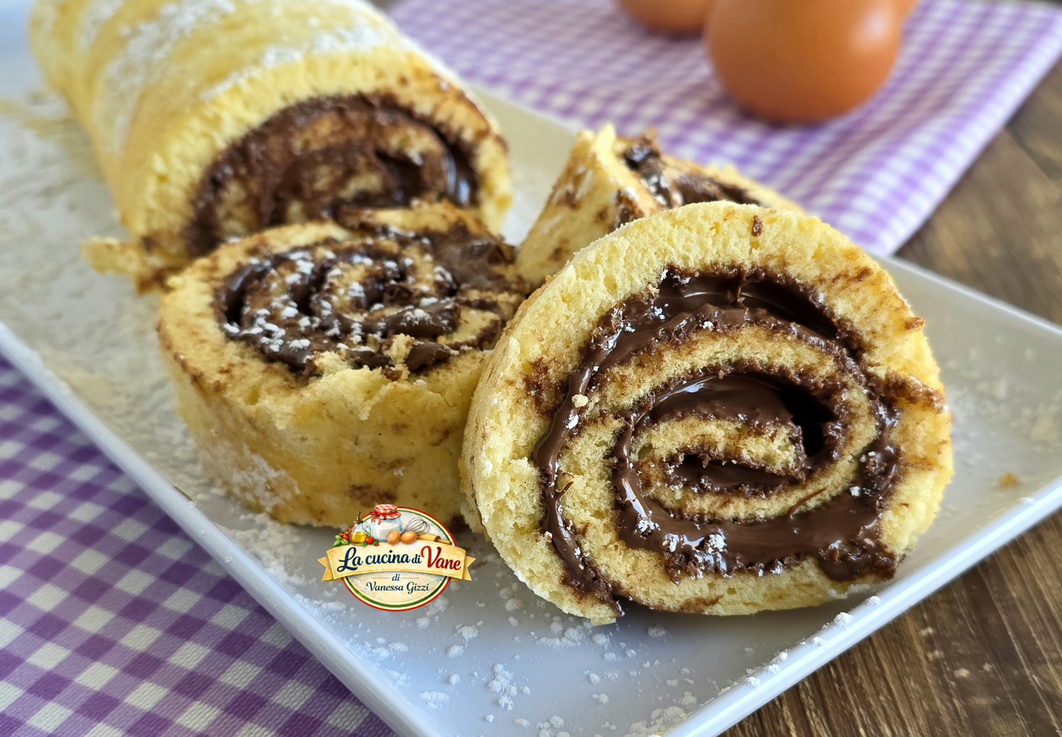 Fluffige Nutella‑Rolle