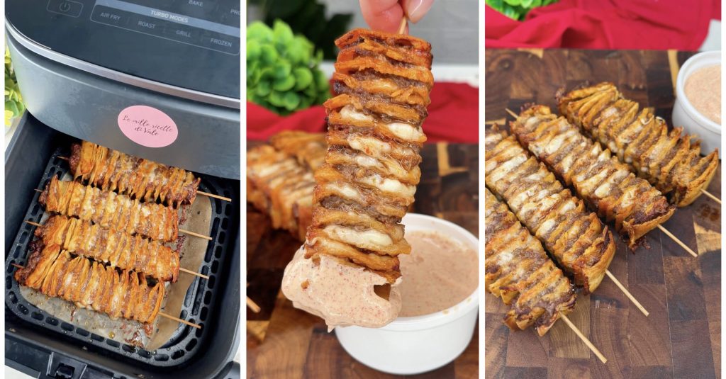 Kebab-Spieße aus der Heißluftfritteuse