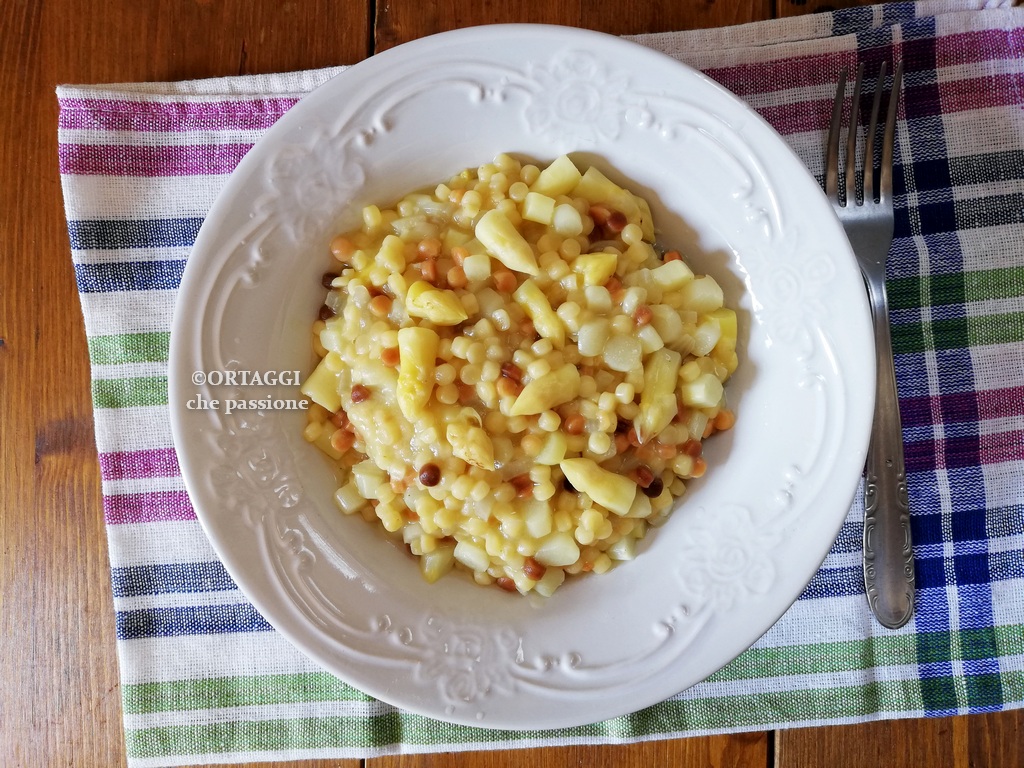 Fregola mit Spargel, tausend Varianten