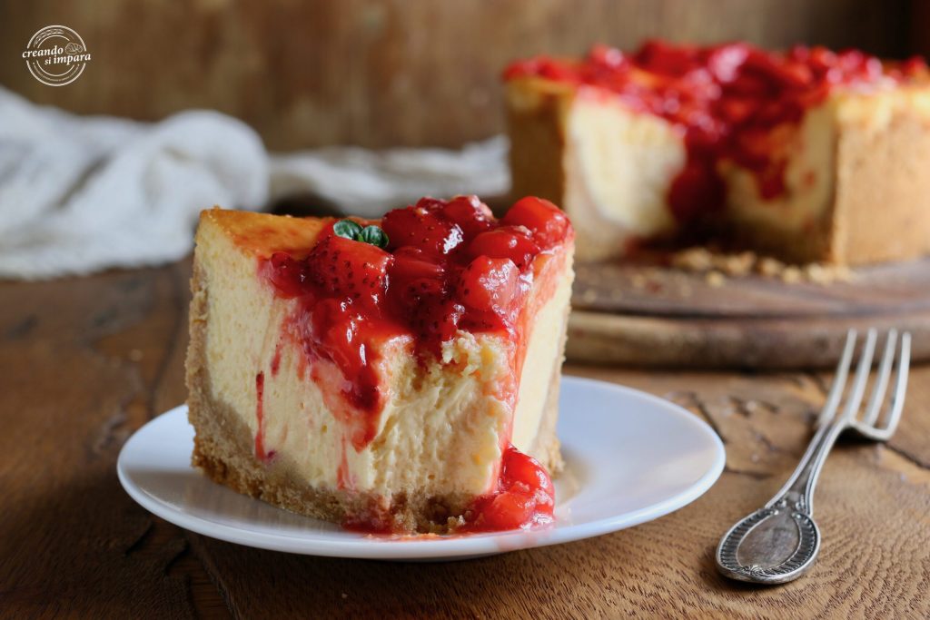 gebackener Erdbeer-Cheesecake