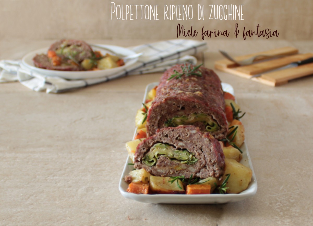 Hackbraten ohne Eier mit Zucchini-Füllung